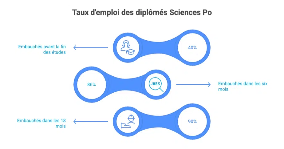 Taux d'emploi des diplômés Sciences Po