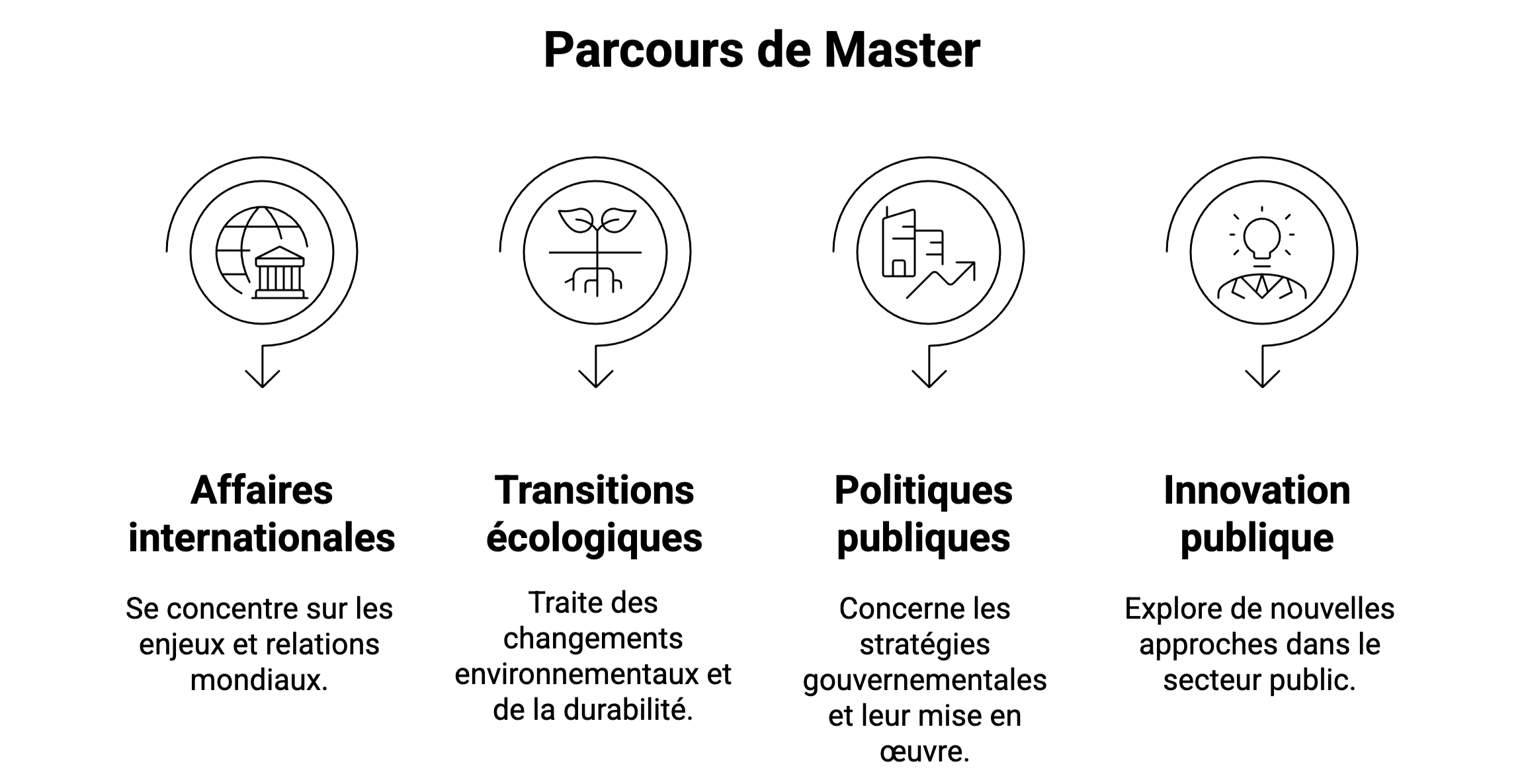 Spécialisations et parcours de master
IEP Grenoble